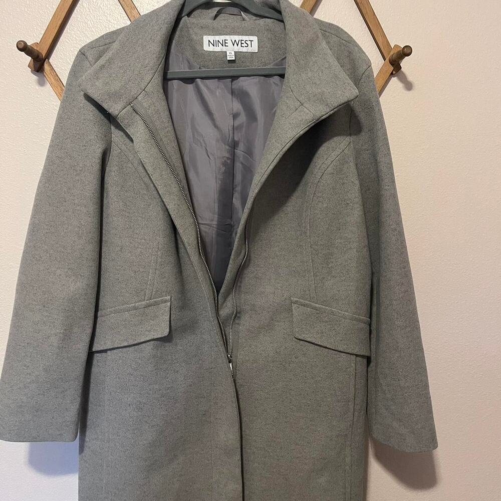 Nine west grey wool coat